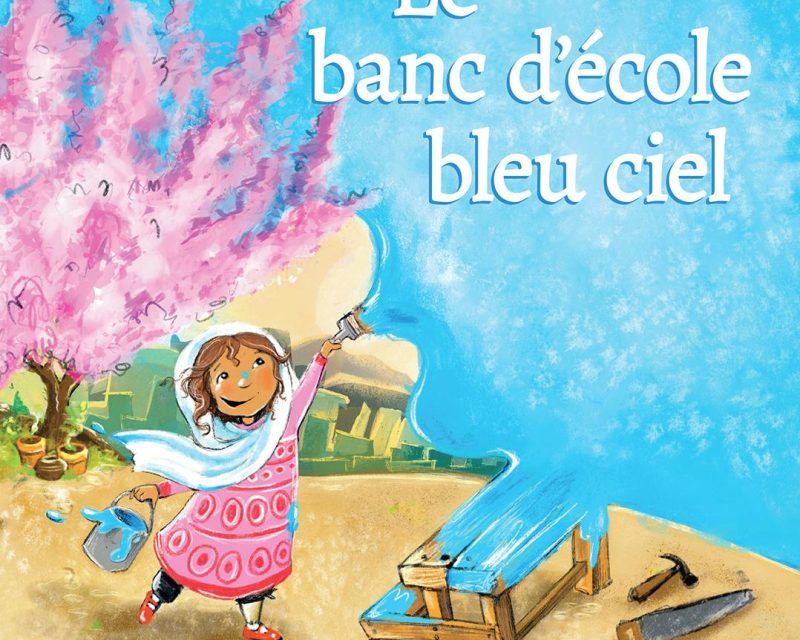 Le banc d’école bleu ciel