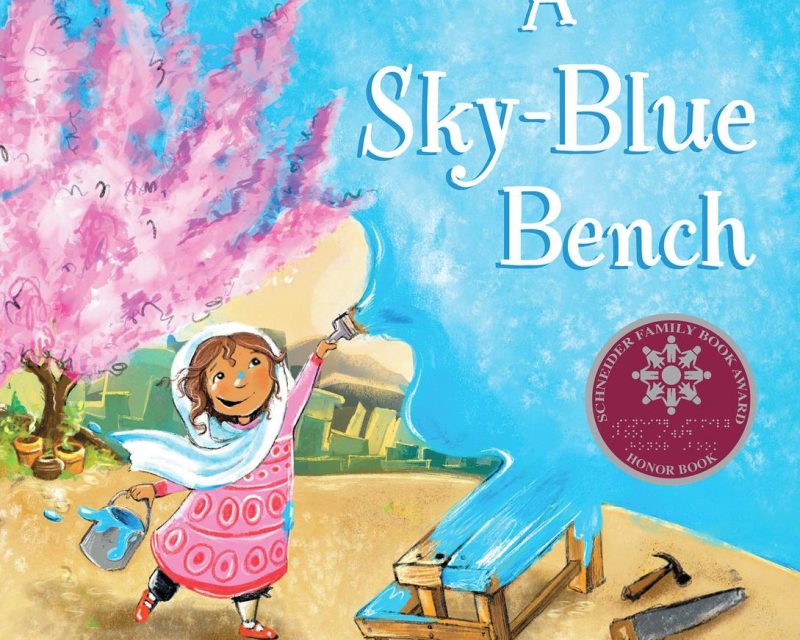 A Sky-Blue Bench